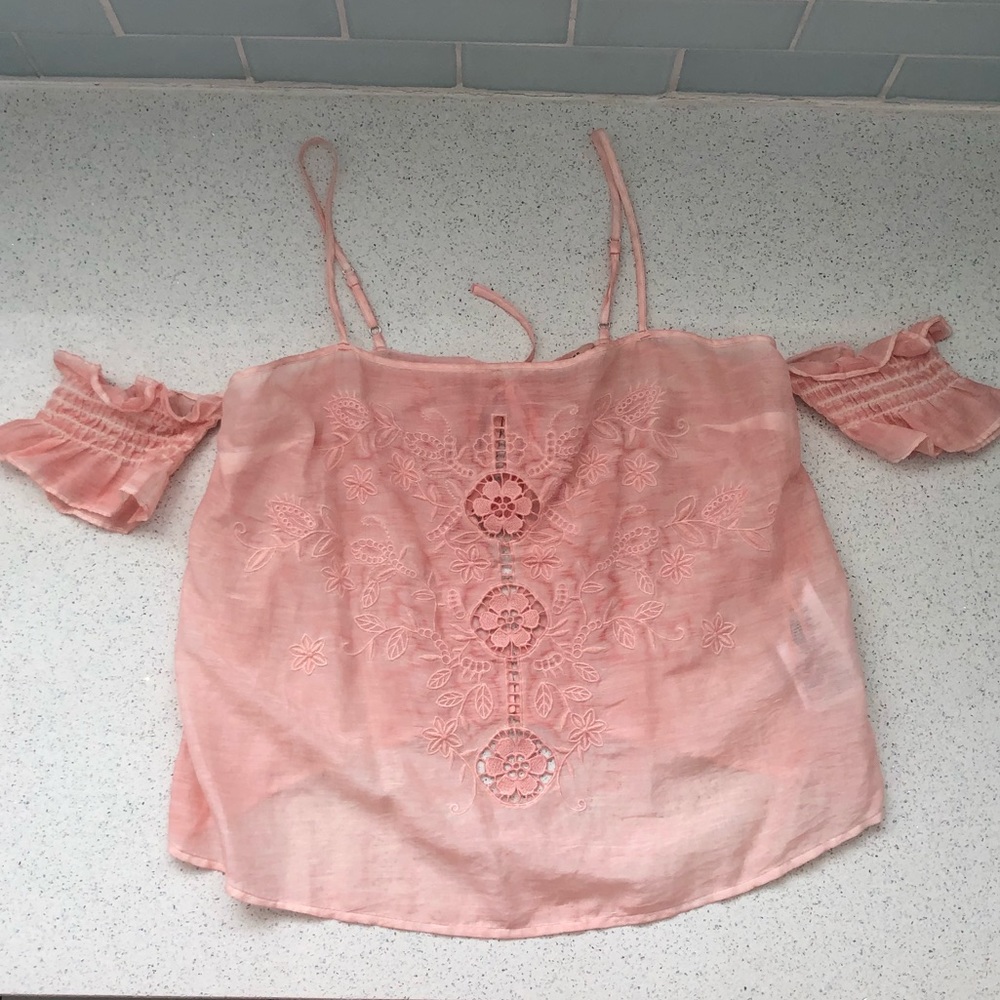 Guess boho cold shoulder top